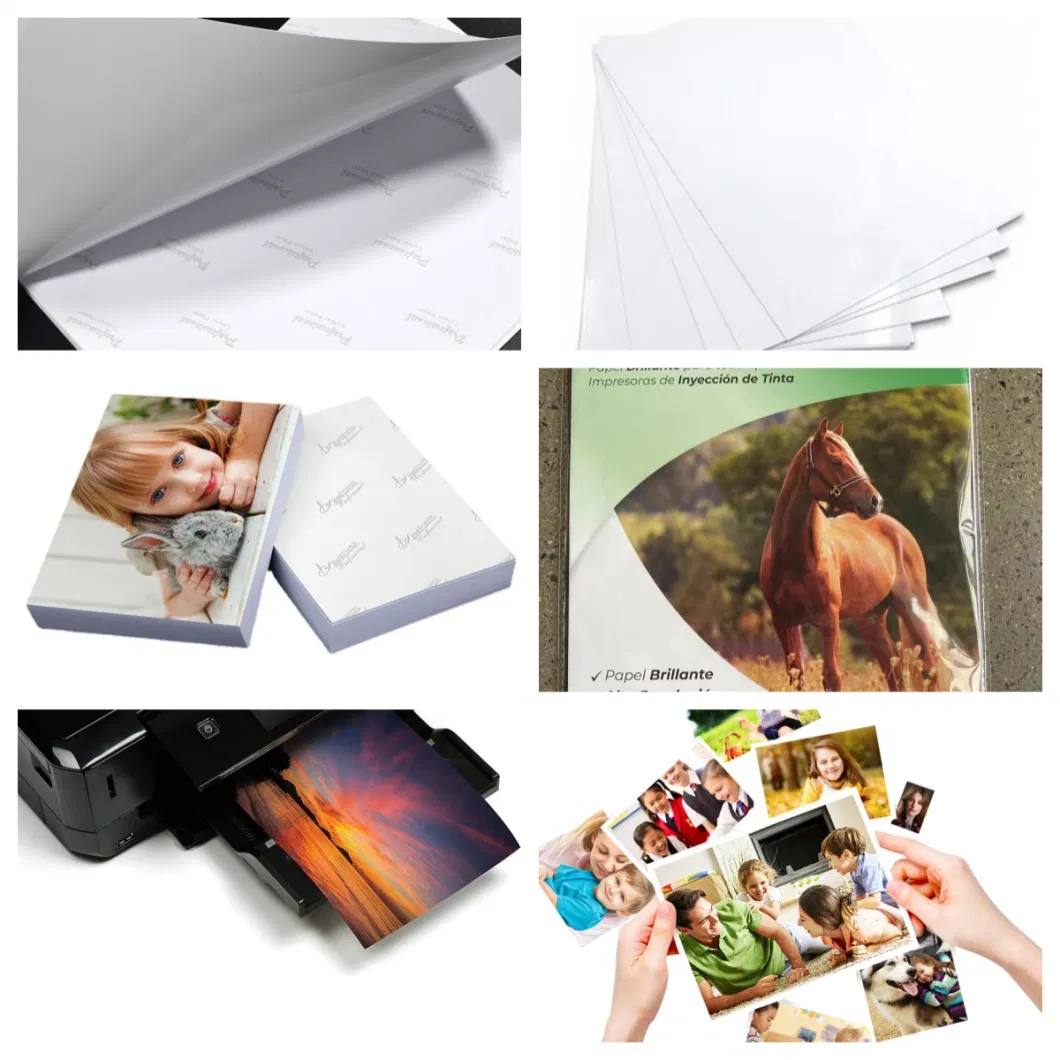 RC Coated Satin Paper 260GSM Photo Paper Glossy Coated Photographic Paper