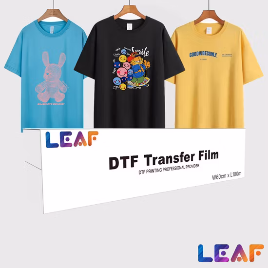 2022 Double Side Matte Dtf Film Hot Peel Heat Transfer Film Pet Film Dtf 60cm 100m Prints for T Shirts Clothing